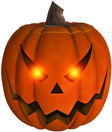 Glowing Jack O Lantern Halloween PNG