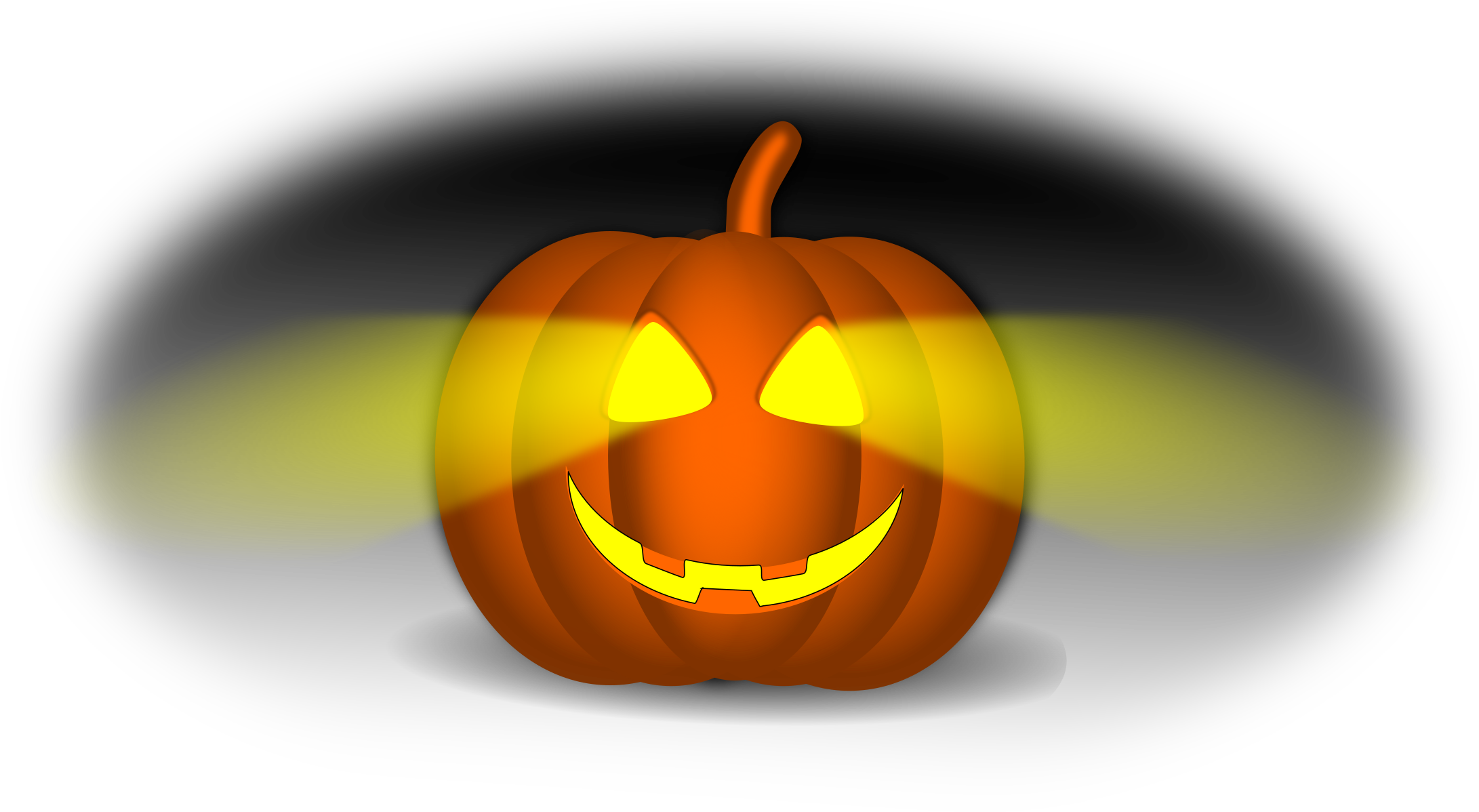 Glowing Jack O Lantern Halloween PNG