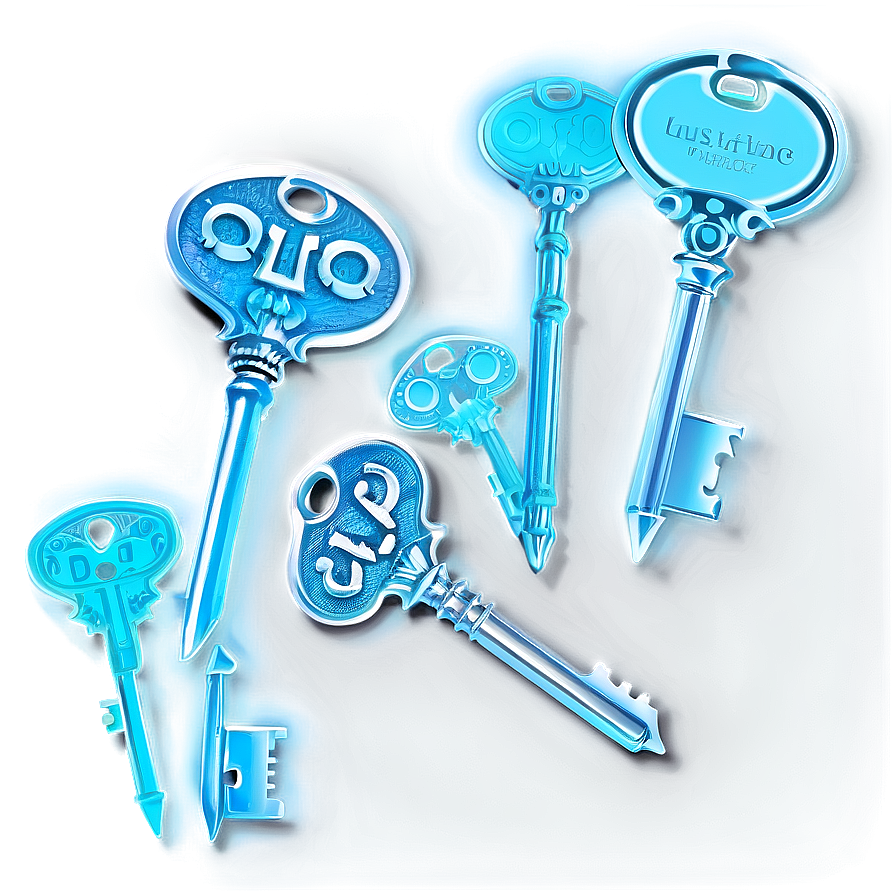 Glowing Keys Png 05242024 PNG