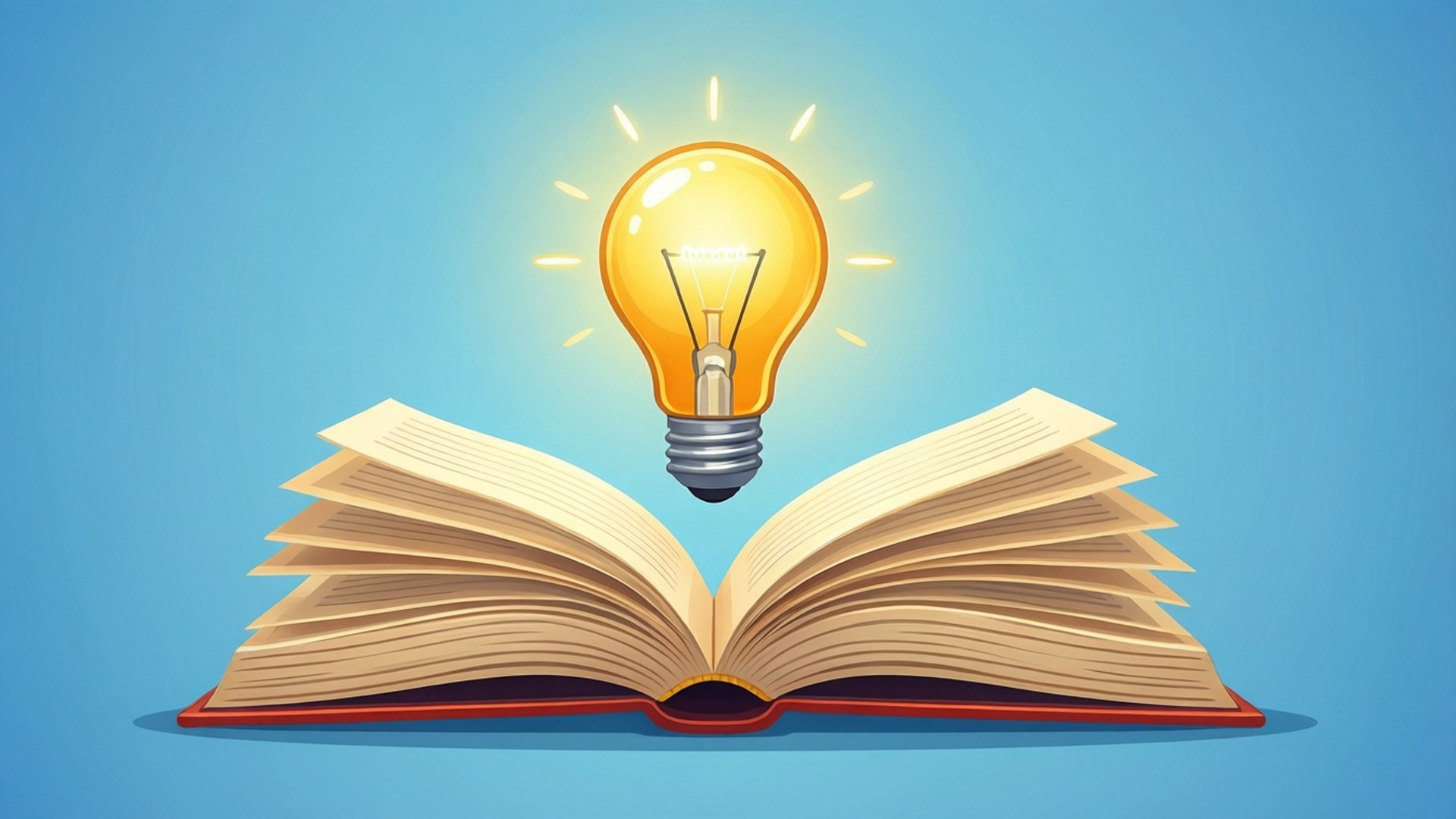Glowing Knowledge Book Wallpaper