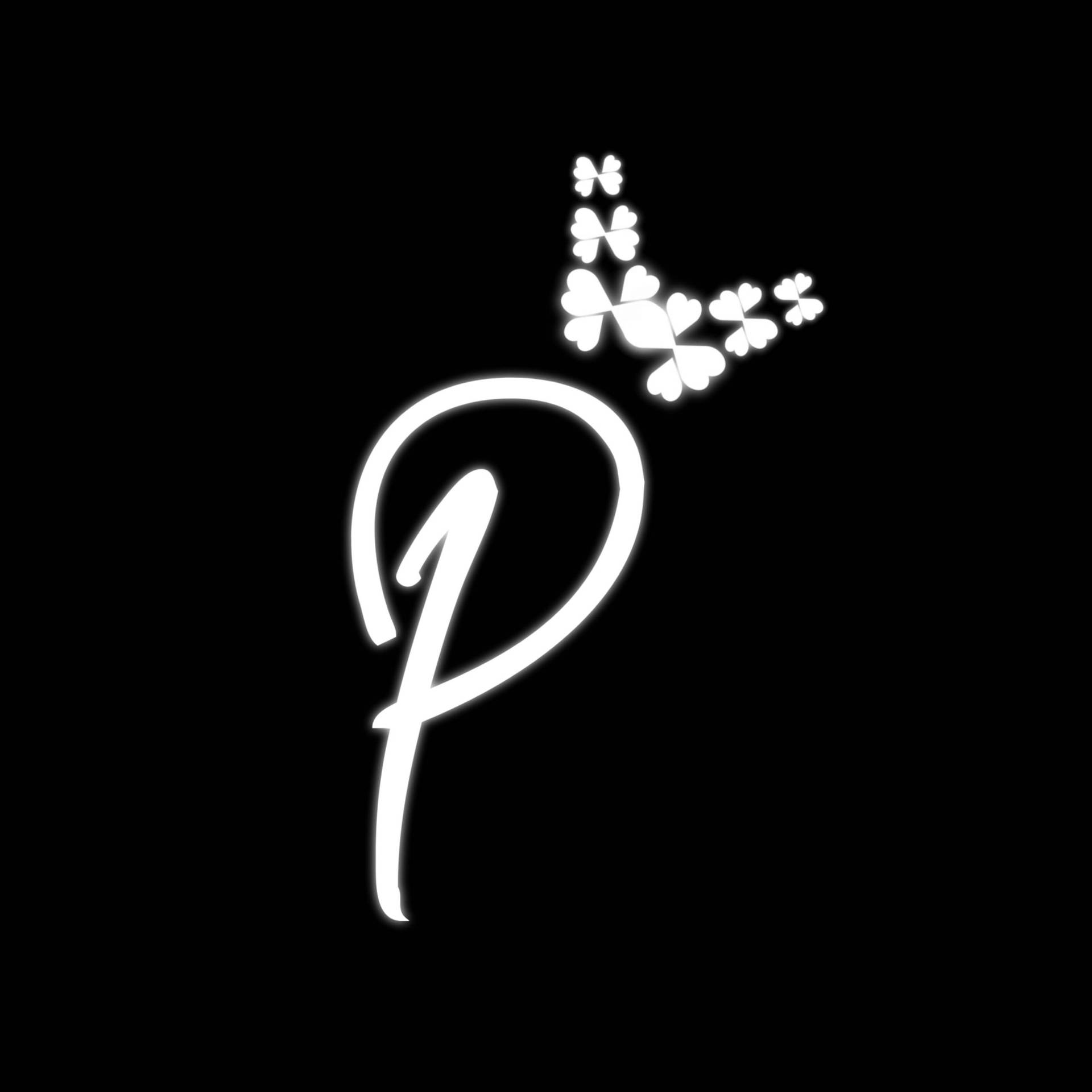 Download Glowing Letter P Wallpaper 