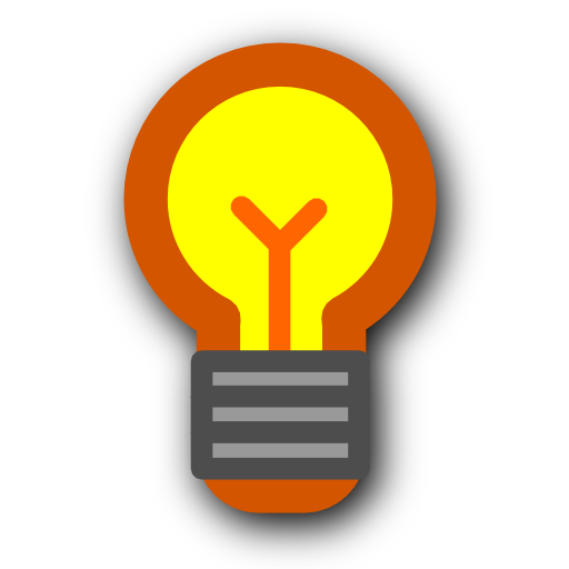 Glowing Lightbulb Graphic PNG