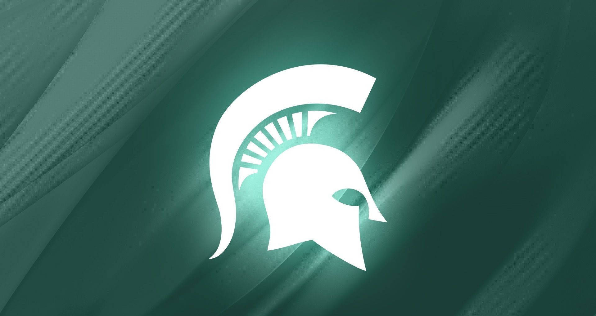 Glowing Michigan State University Logo Wallpaper
