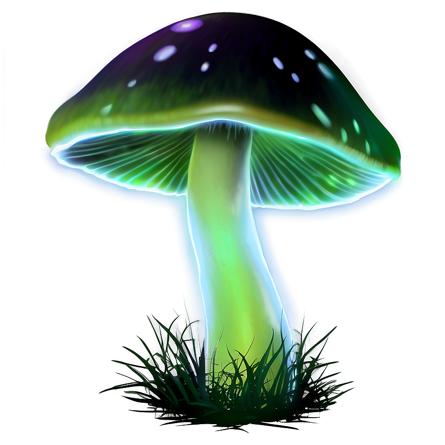 Glowing Mushroom Png 05032024 PNG