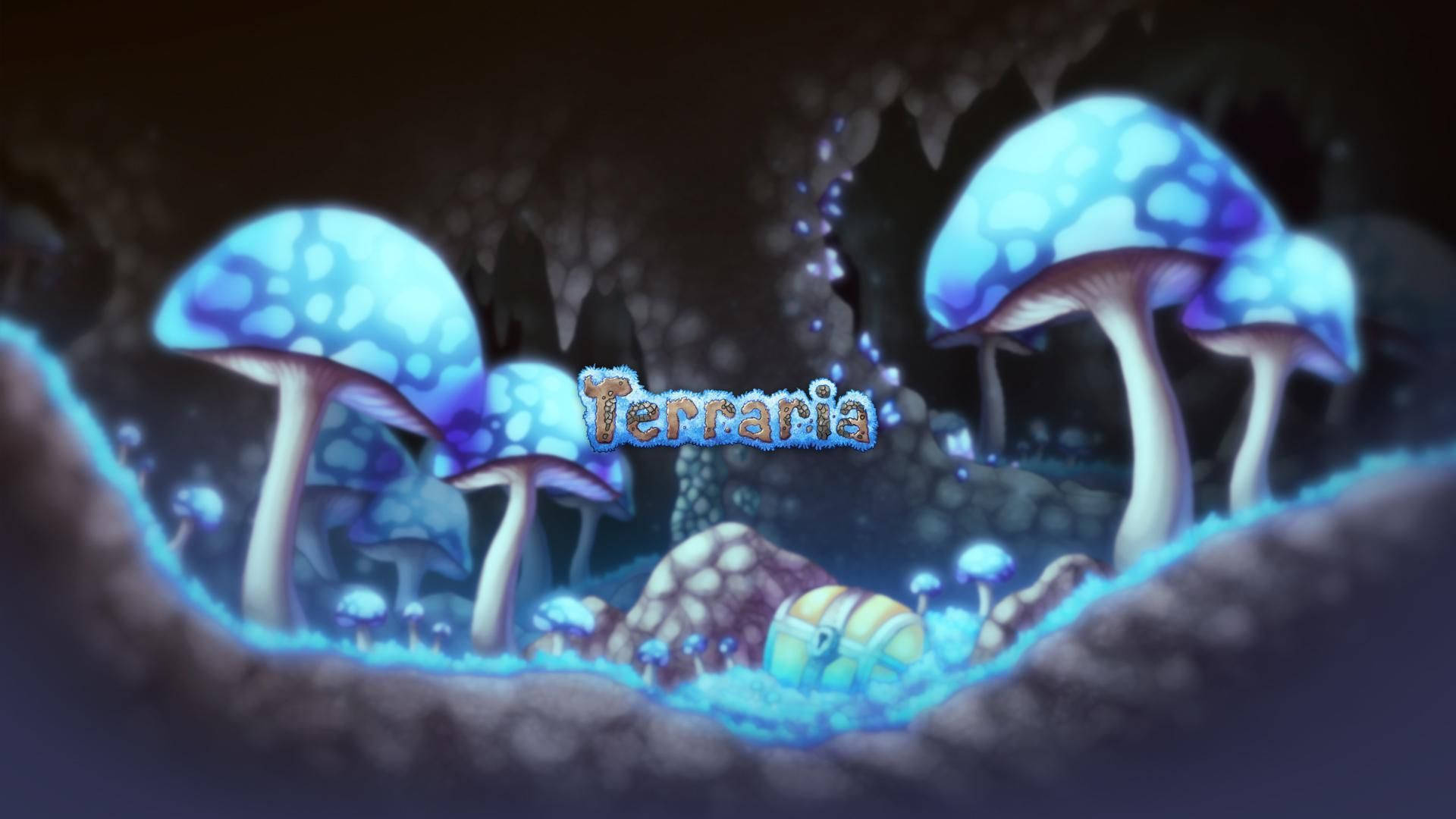 Glowing Mushrooms Terraria Wallpaper