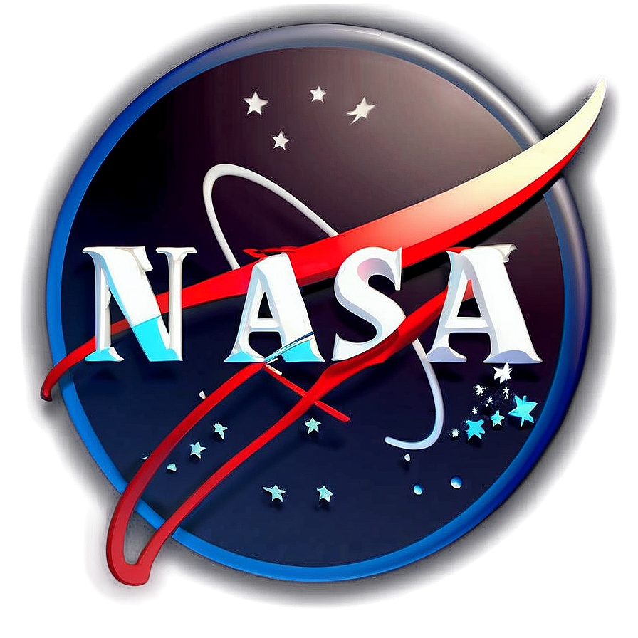 Download Glowing Nasa Logo Png Iee | Wallpapers.com