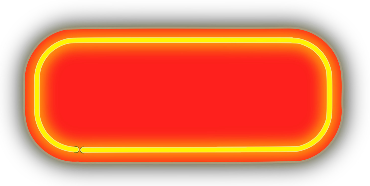 Glowing Neon Rectangle PNG