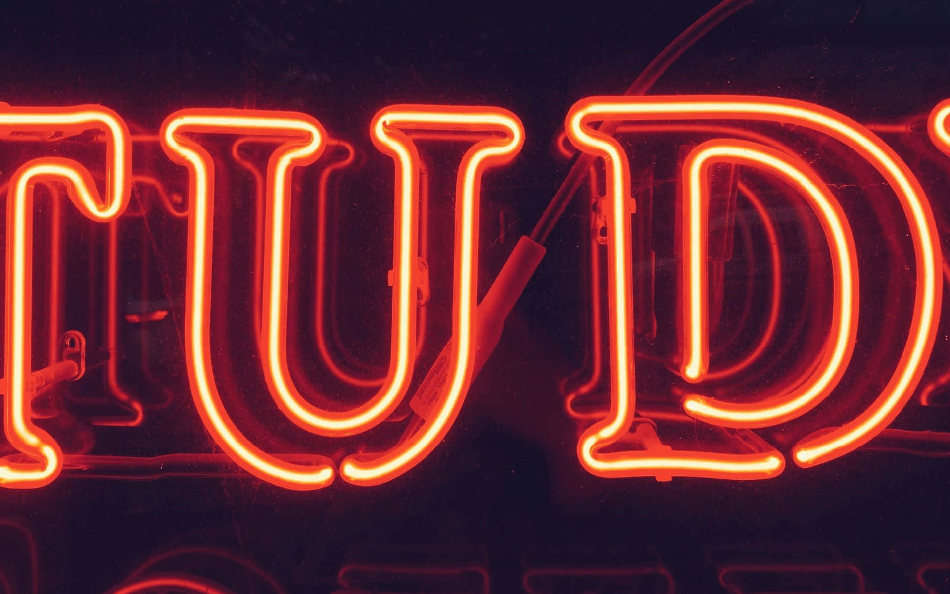 Glowing Neon Signage Wallpaper