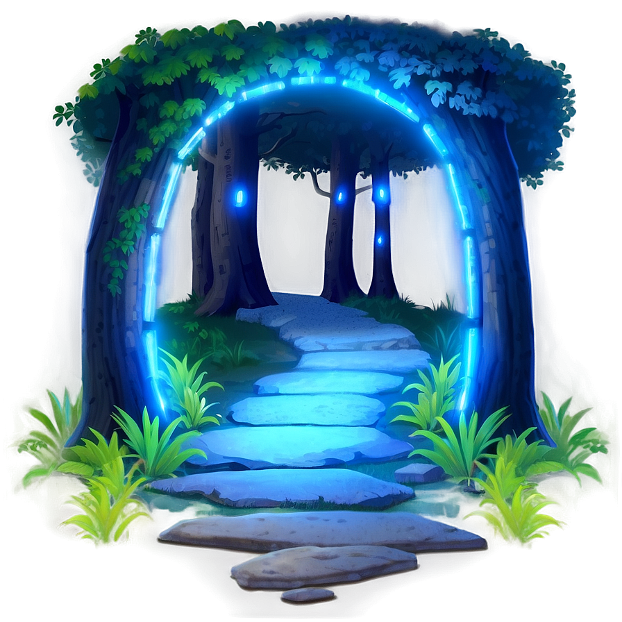 Glowing Night Path Png 14 PNG