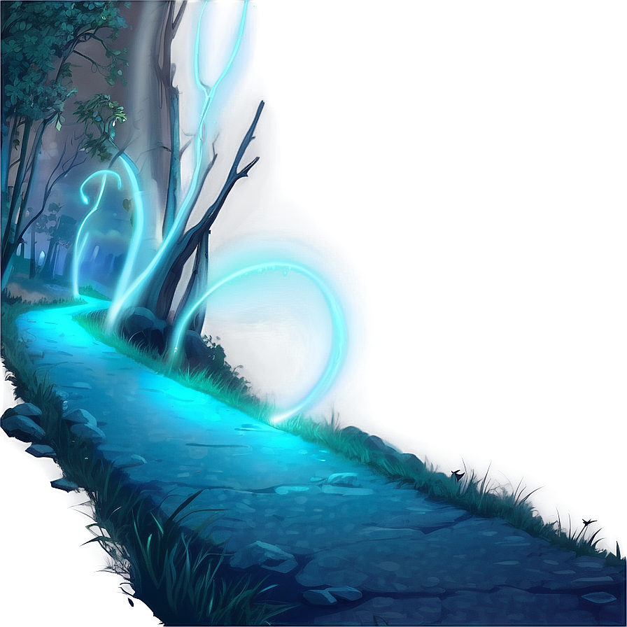 Glowing Night Path Png 16 PNG