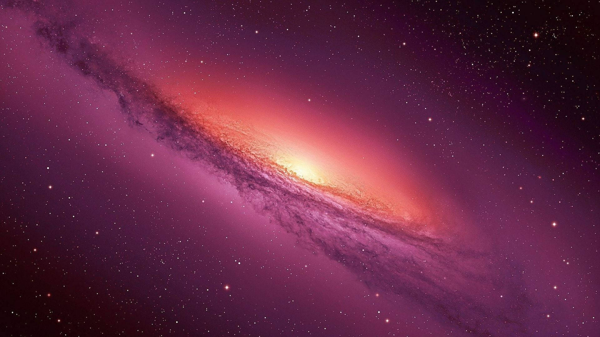 Glowing Orange Galaxy Background