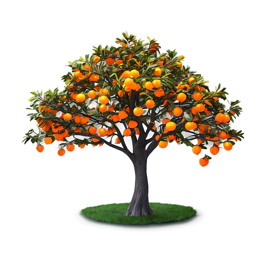 Glowing Orange Tree Png 31 PNG