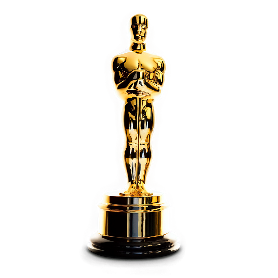 Glowing Oscar Trophy Png 5 PNG