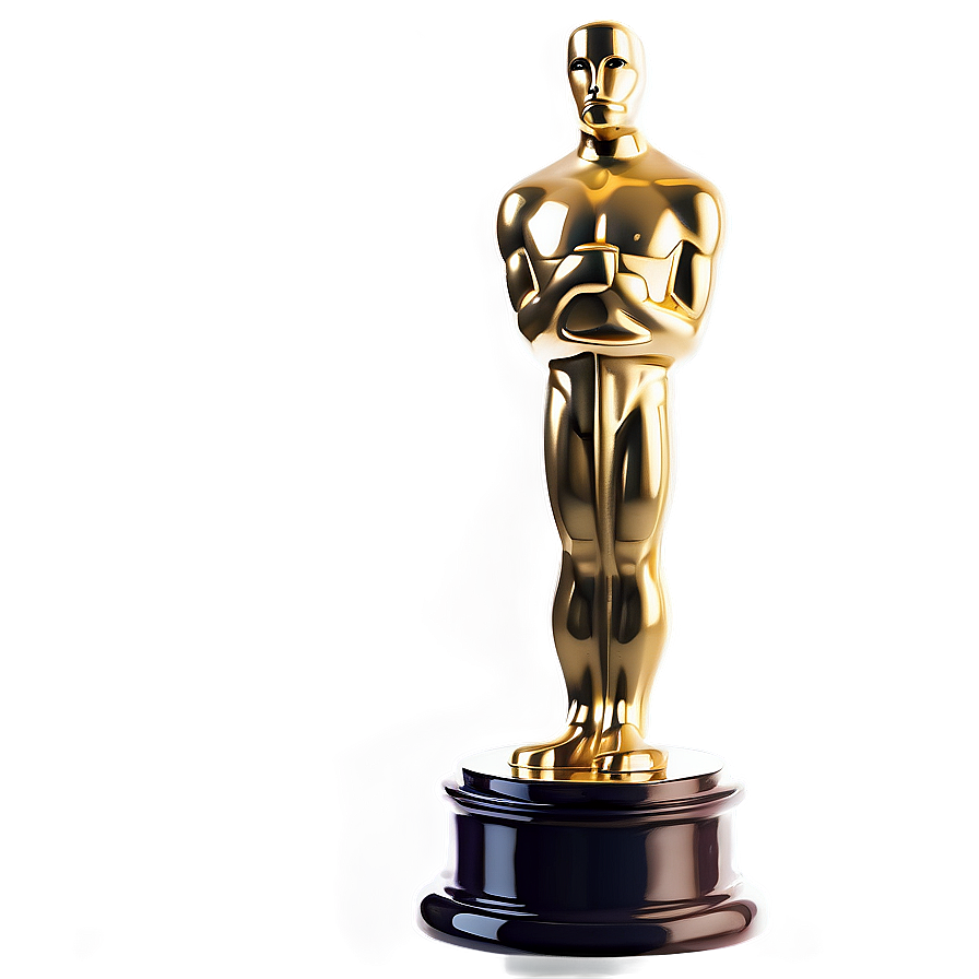 Glowing Oscar Trophy Png Ngr PNG