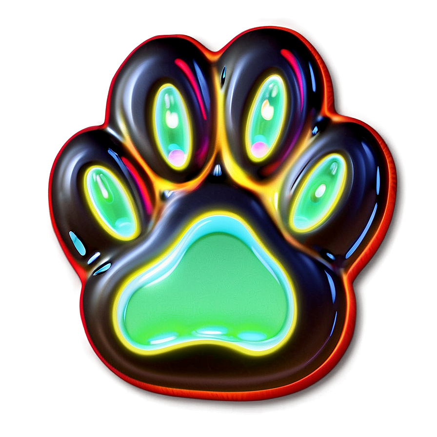 Glowing Paw Print Png Nlg PNG