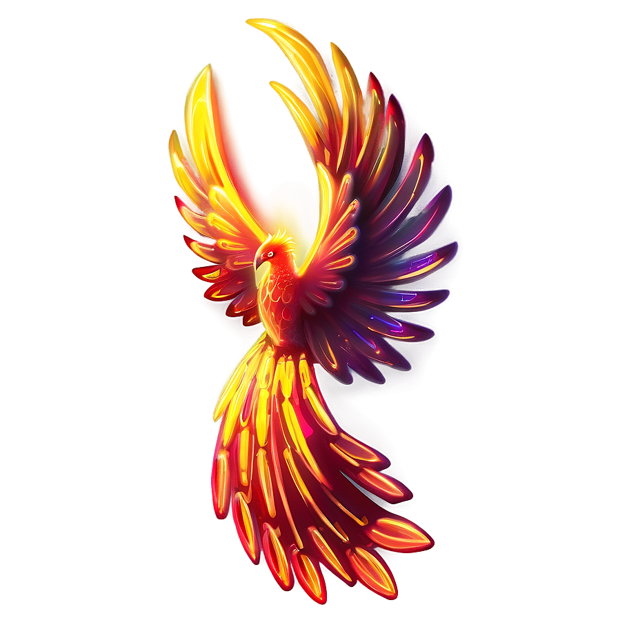 Glowing Phoenix Animation Png 05062024 PNG