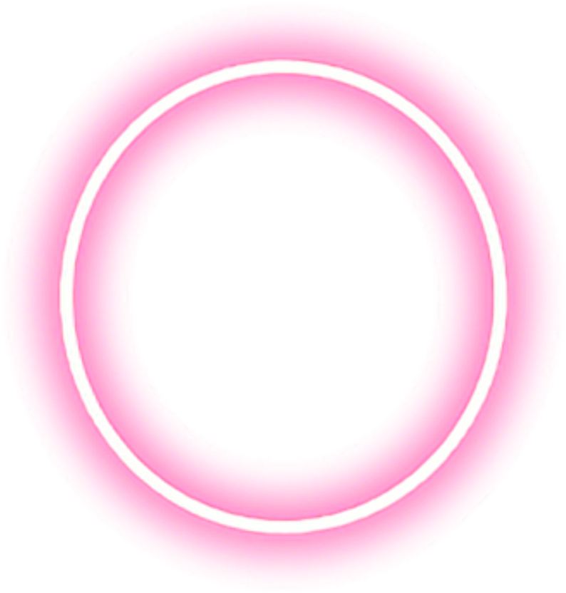 Glowing Pink Circle Graphic PNG