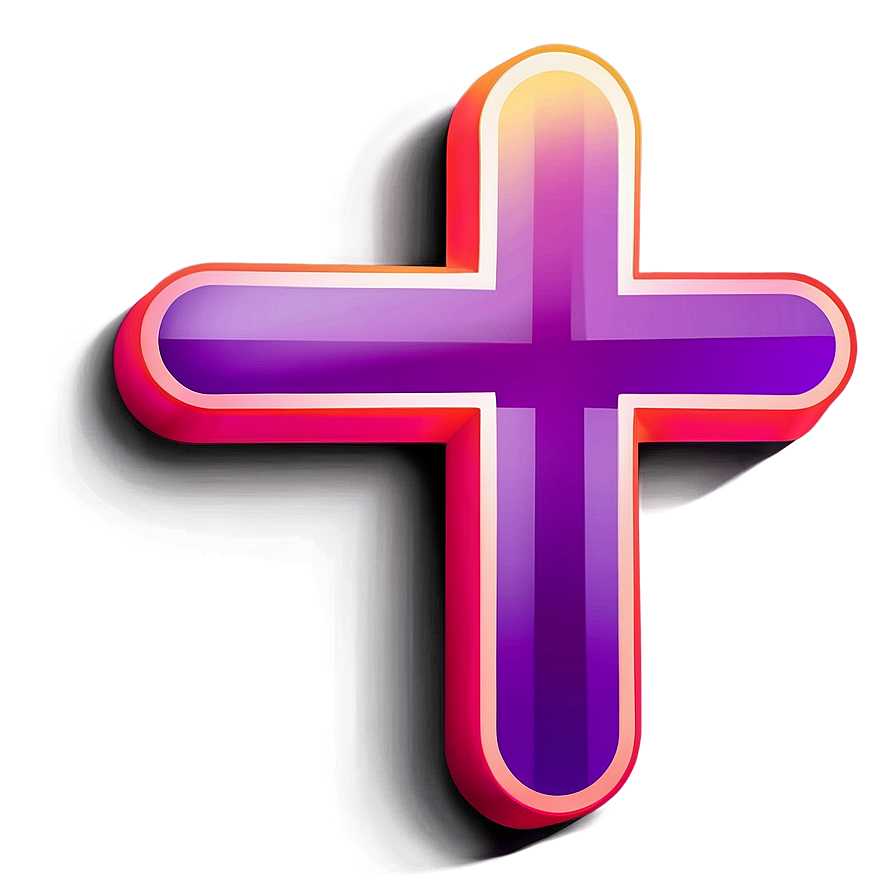 Glowing Plus Icon Png 05252024 PNG