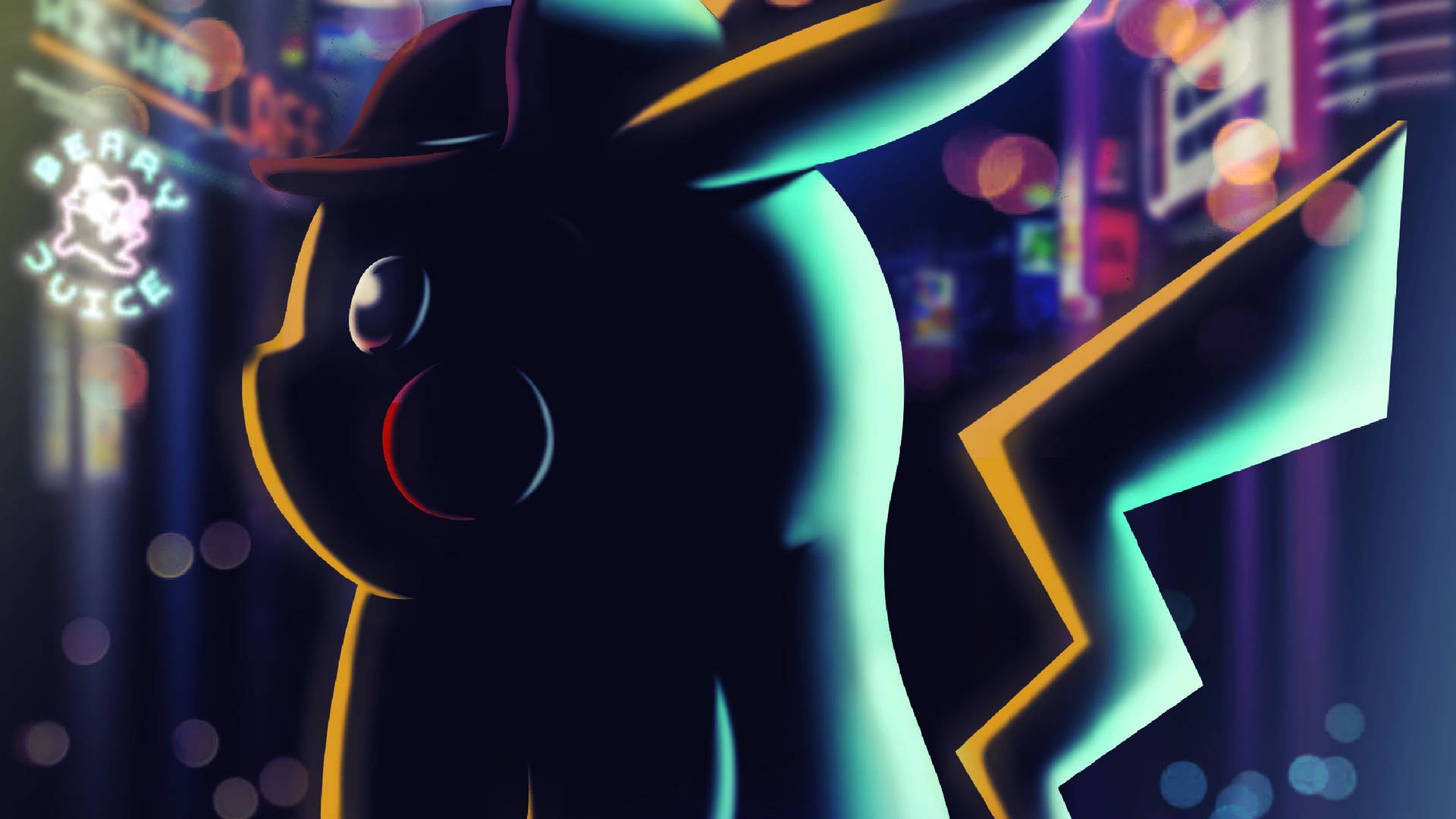 Glowing Pokemon In Detective Pikachu Wallpaper