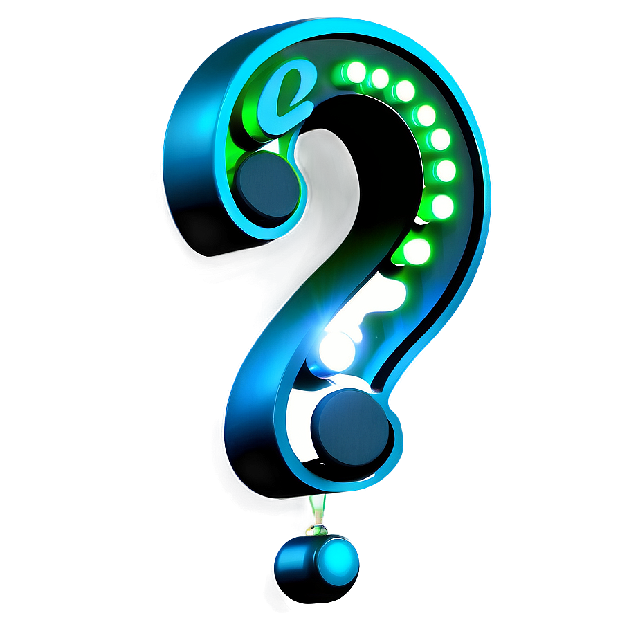 Glowing Question Mark Transparent Png Wtx PNG