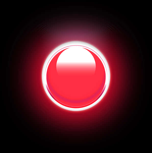 Glowing Red Circle Abstract PNG