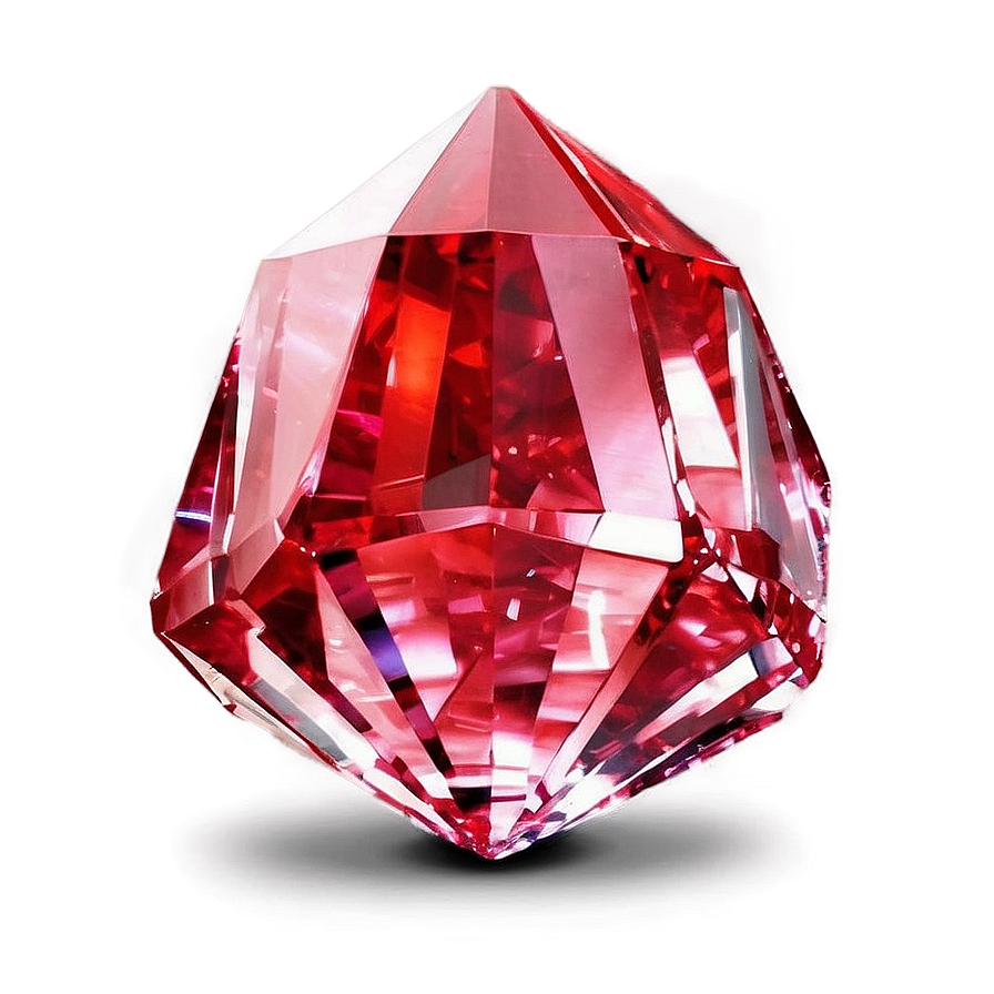 Glowing Red Crystal Png 06242024 PNG