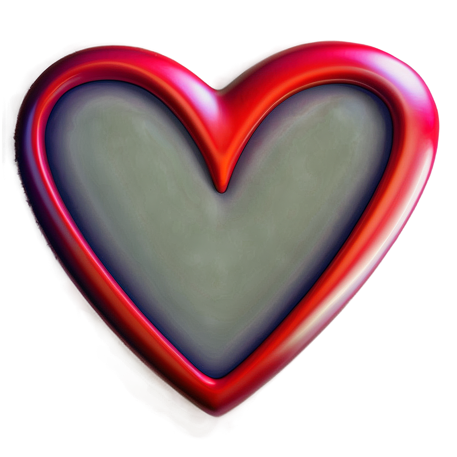 Glowing Red Heart Png 05242024 PNG