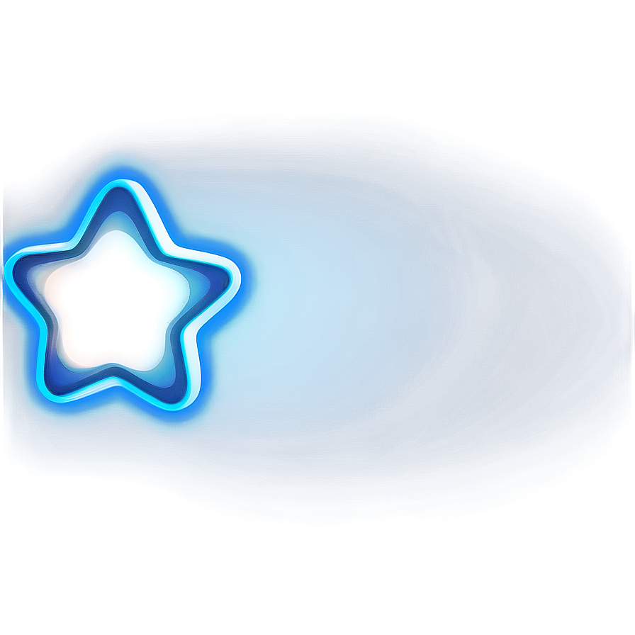 Glowing Rounded Star Png 06132024 PNG