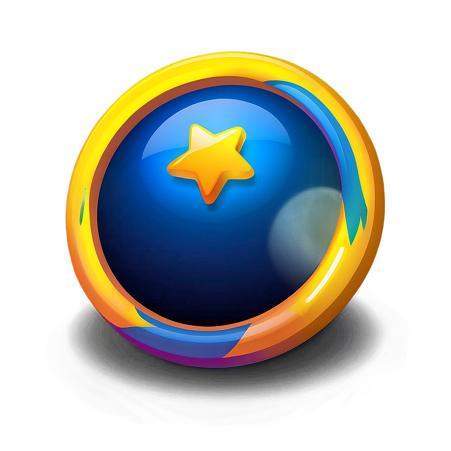 Glowing Rounded Star Png Mje4 PNG