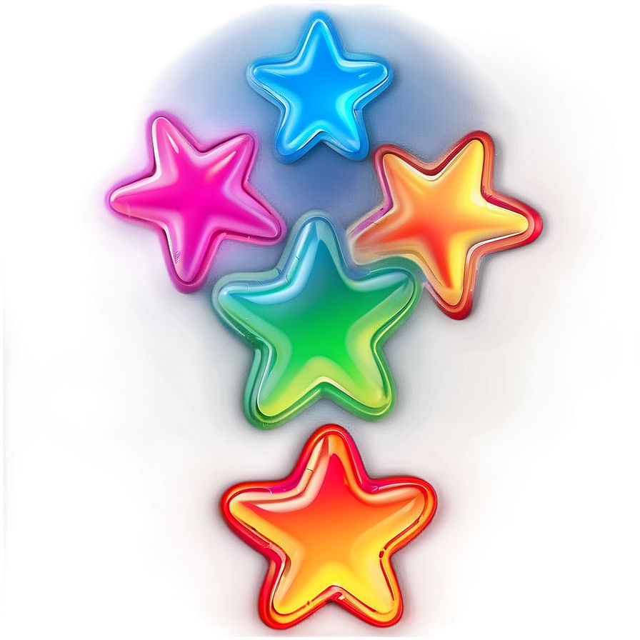 Glowing Rounded Star Png Tqe13 PNG