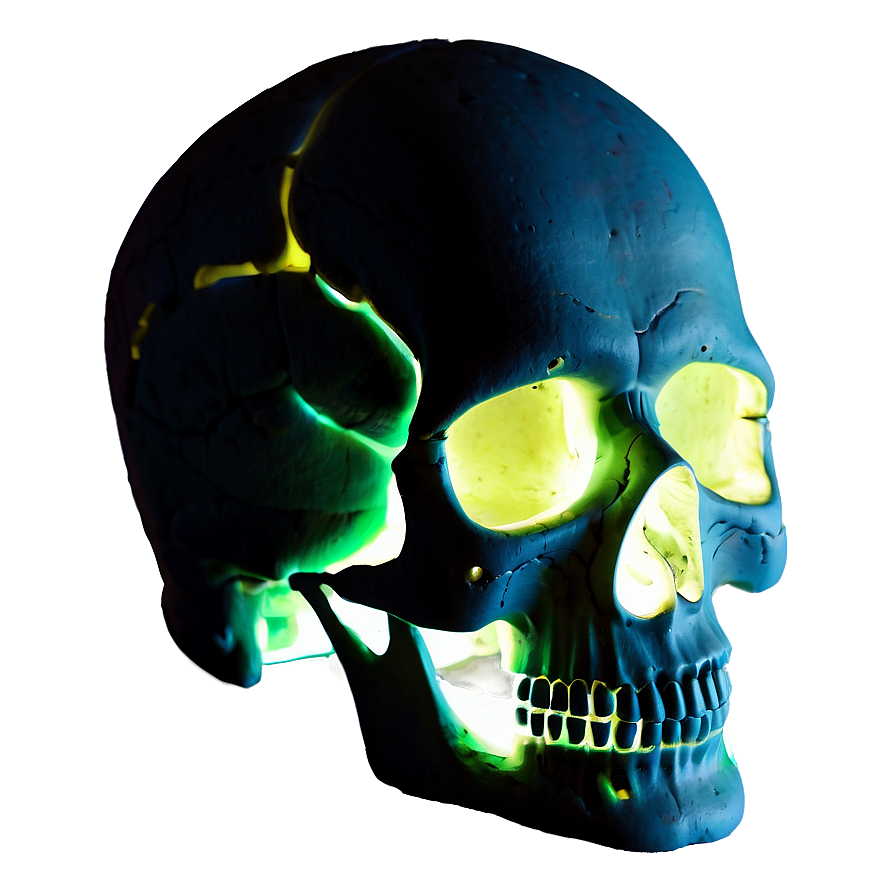 Glowing Skull Picture Png B PNG