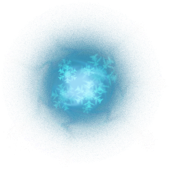 Glowing Snowflake Design PNG