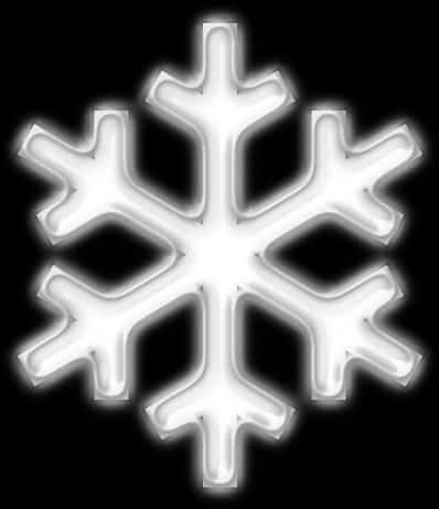 Glowing Snowflake Graphic PNG