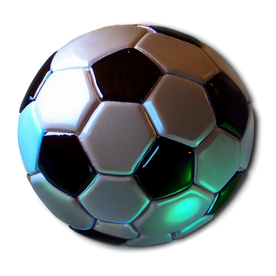 Glowing Soccer Ball Art Png 04292024 PNG