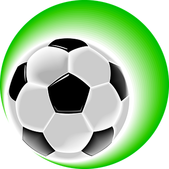 Glowing Soccer Ball Graphic PNG