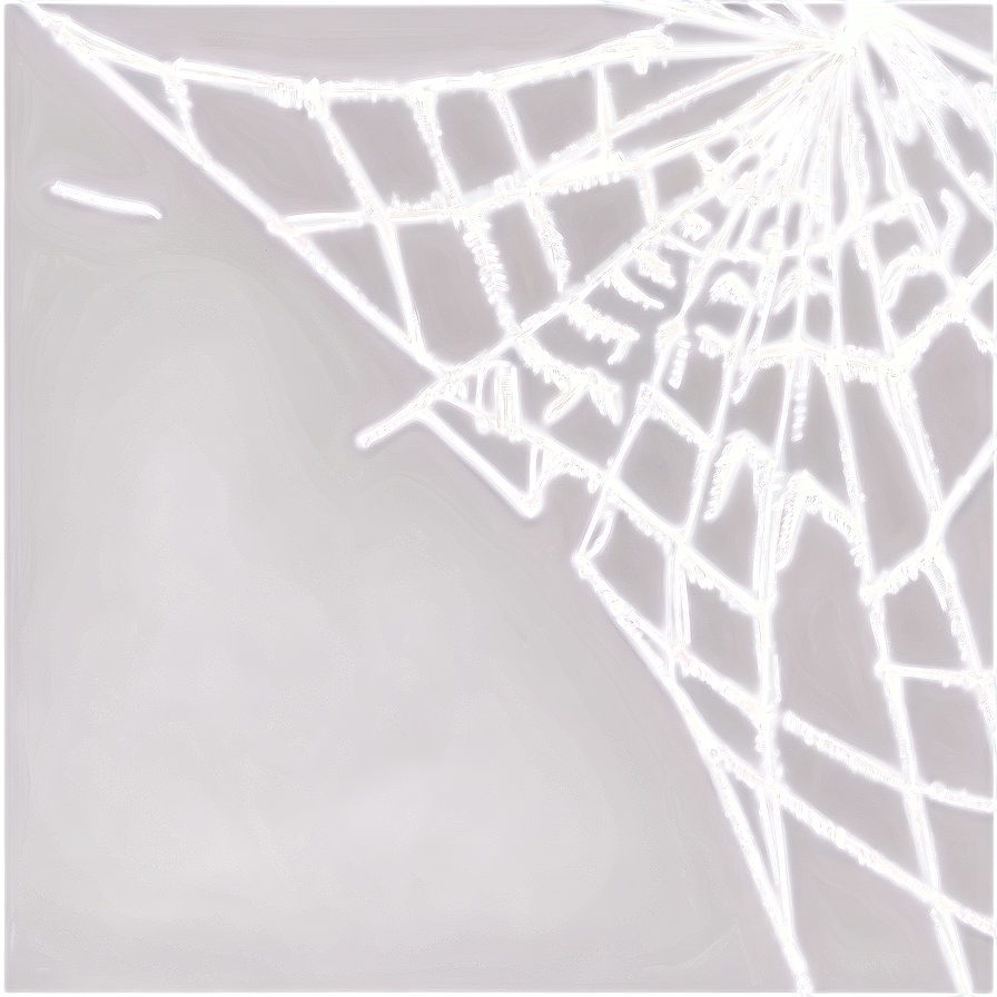 Glowing Spider Web Art PNG