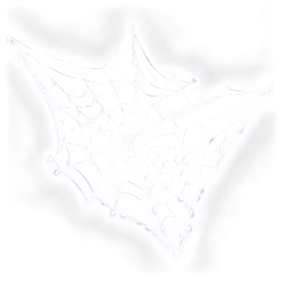 Glowing Spider Web Art PNG
