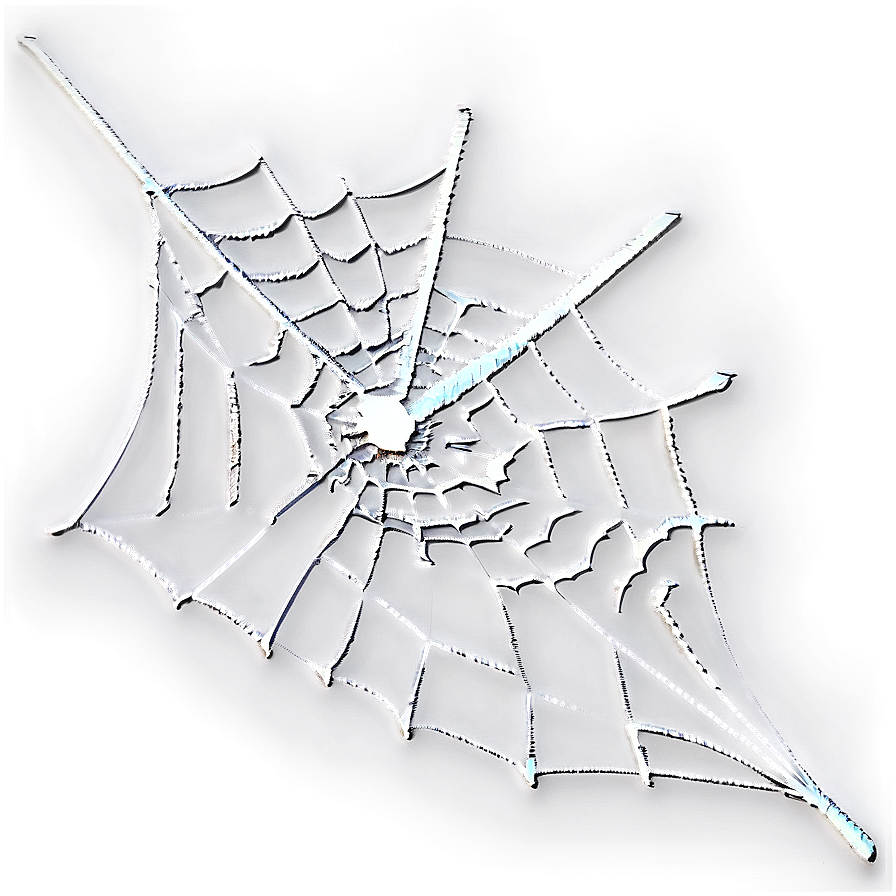 Glowing Spider Web Art PNG