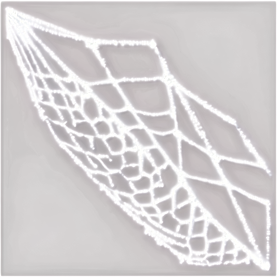 Glowing Spider Web Art PNG