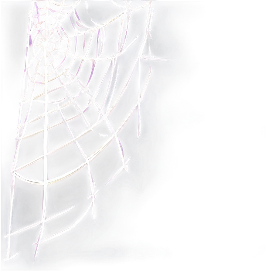 Glowing Spider Web Artwork PNG