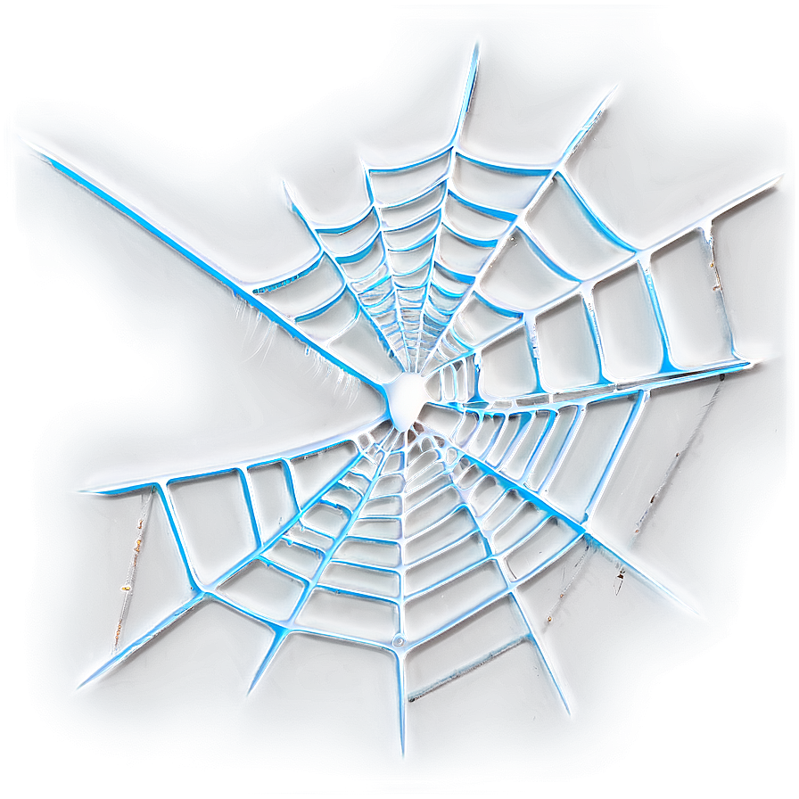 Glowing Spider Web Artwork PNG