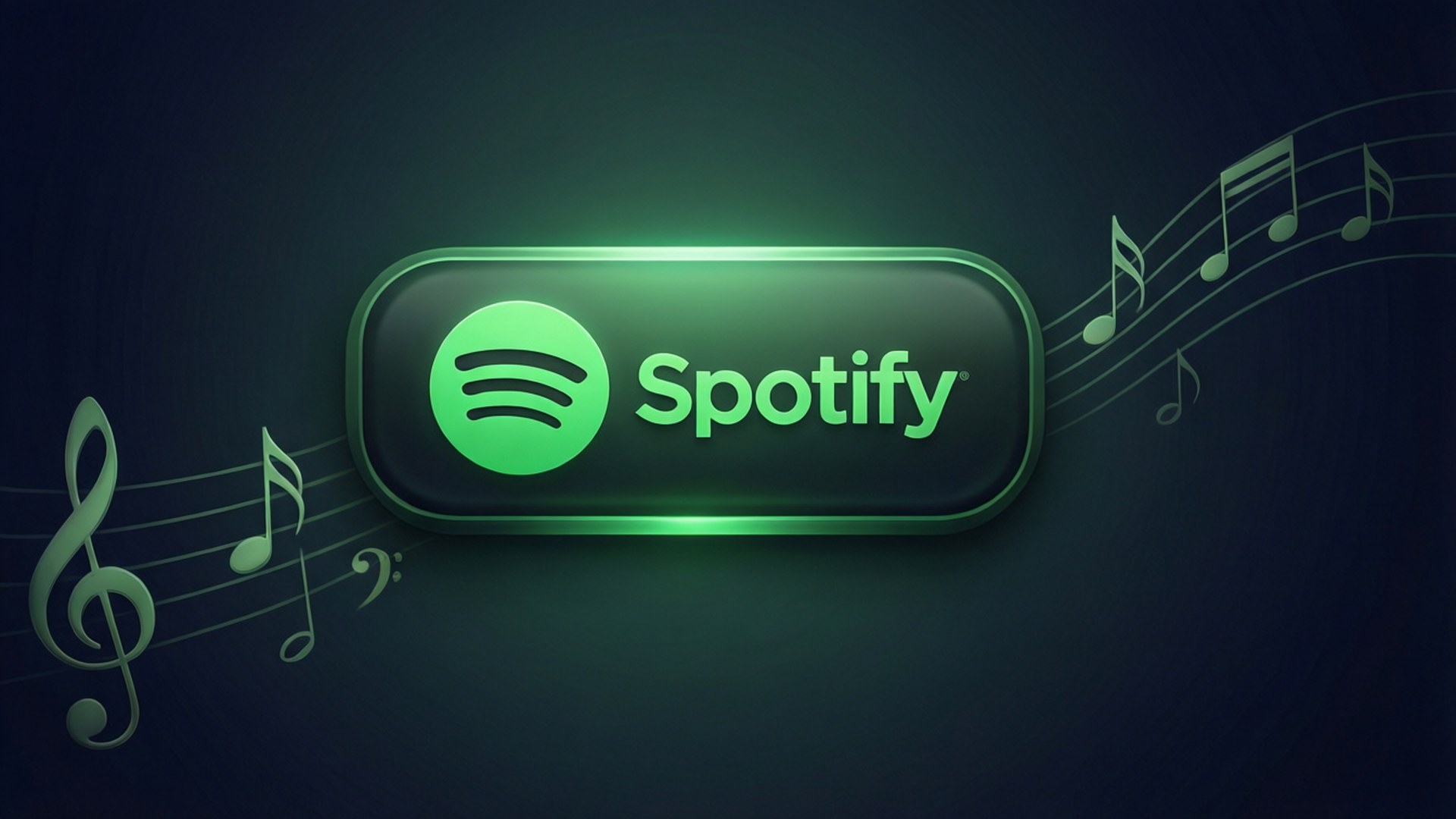 Glödande Spotify-knapp Bakgrundsbilder