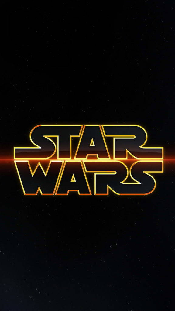 Glowing Star Wars Logo Wallpaper