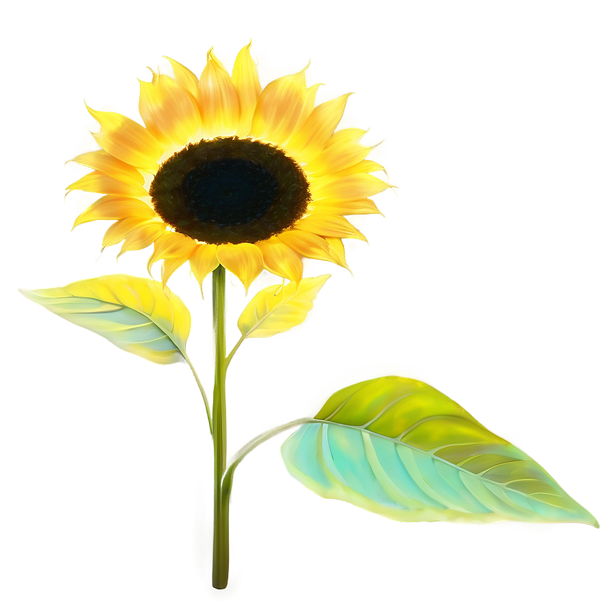 Glowing Sunflower Png 05032024 PNG