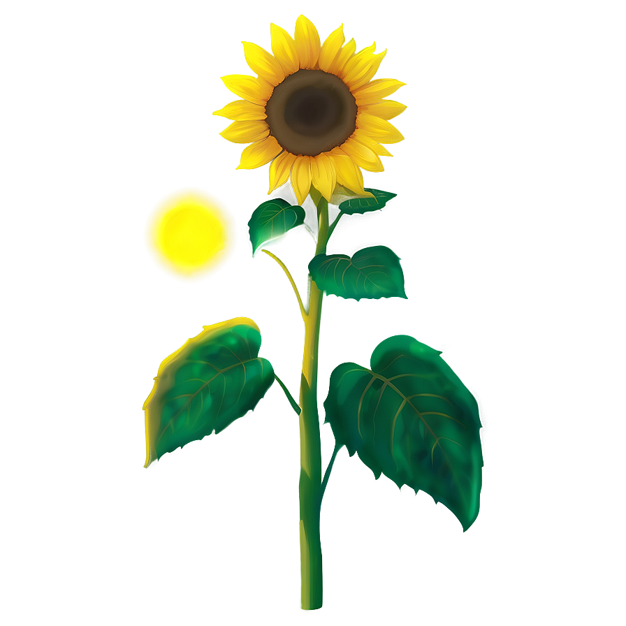 Glowing Sunflower Png 82 PNG