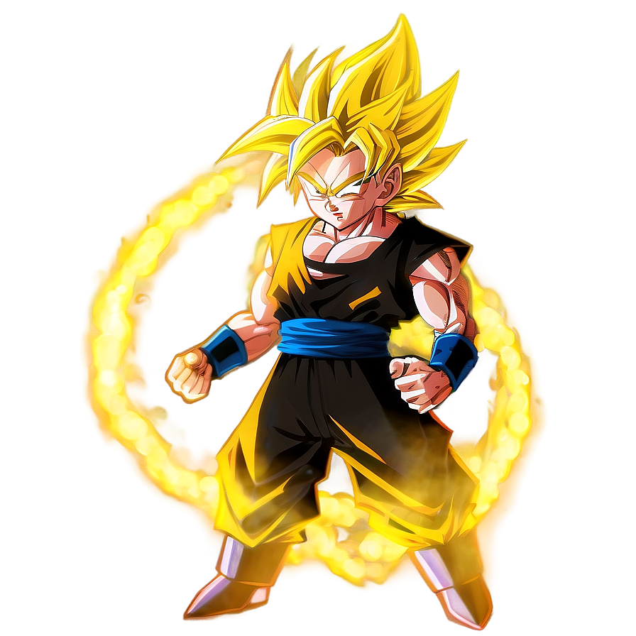 Glowing Super Saiyan Hair Png Jkj PNG