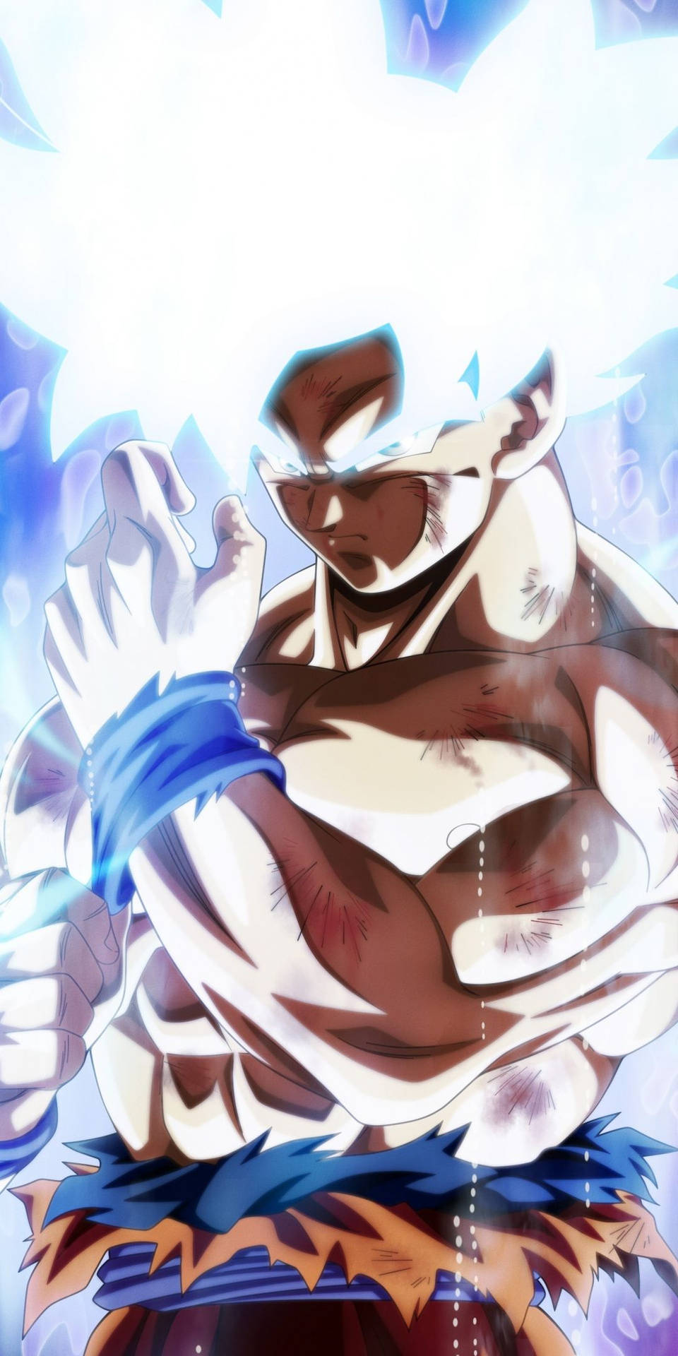 Glowing Super Saiyan Son Goku Iphone Wallpaper