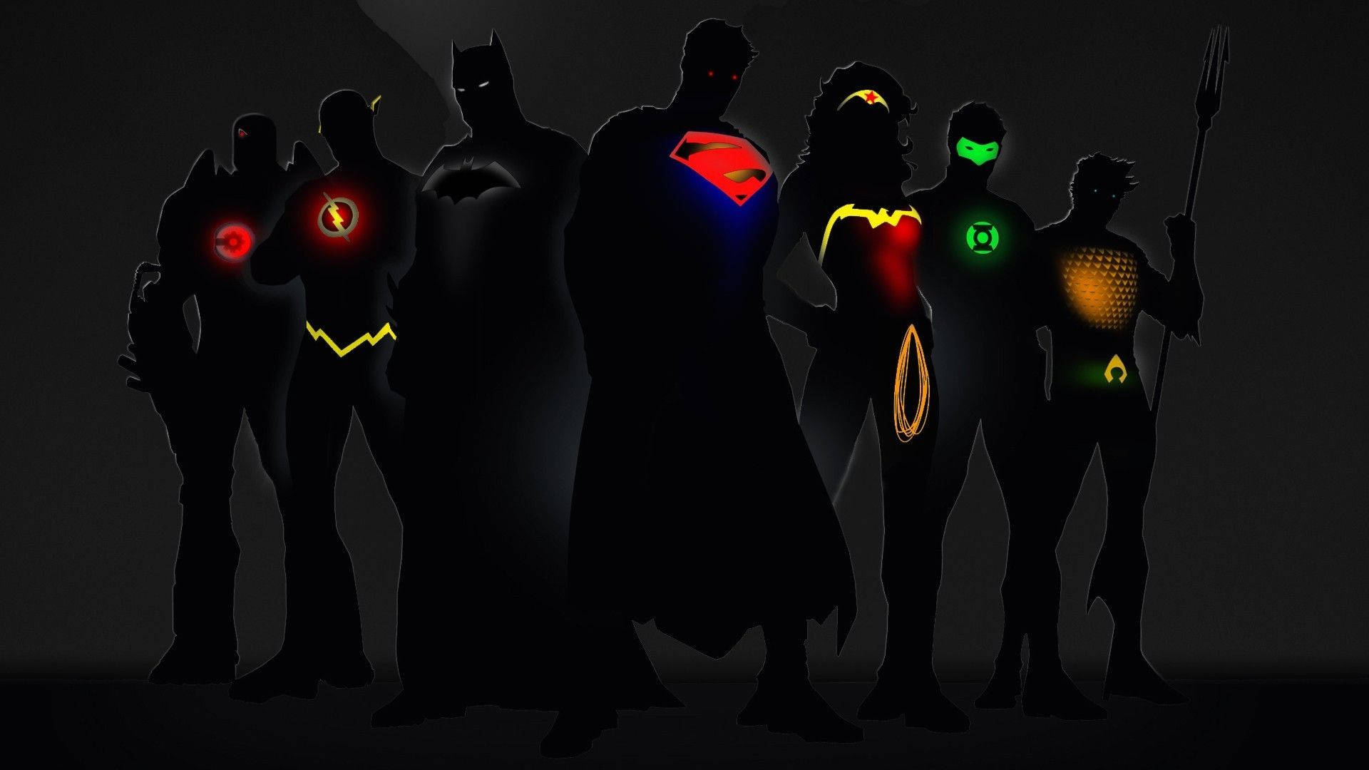 Glowing Symbol Justice League Wallpaper