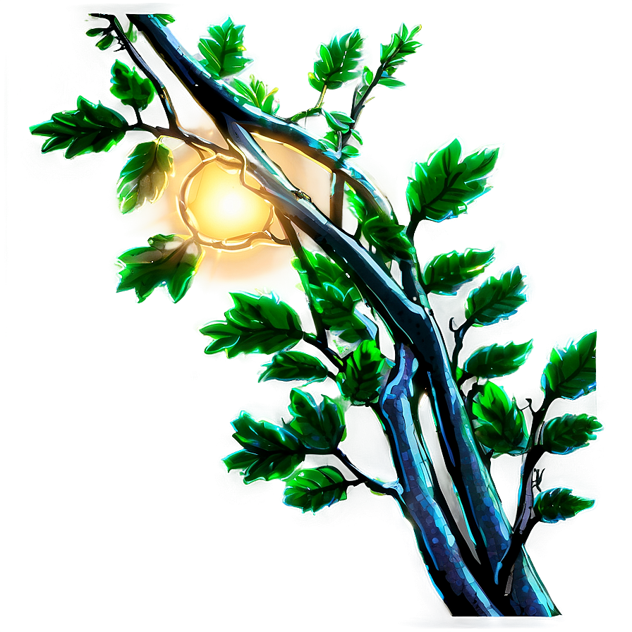 Glowing Tree Branch Png 05252024 PNG