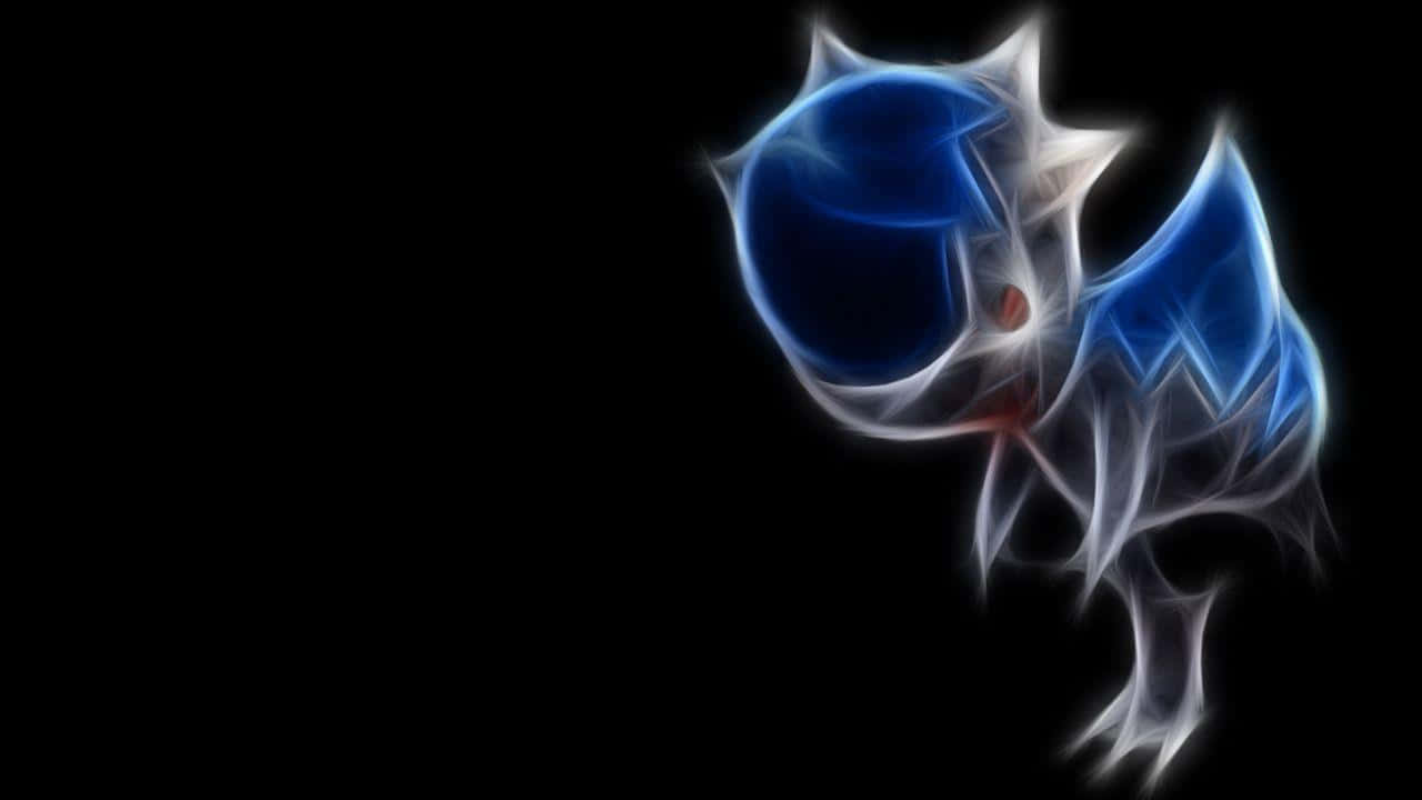 Glowing White Outline Of Cranidos Wallpaper